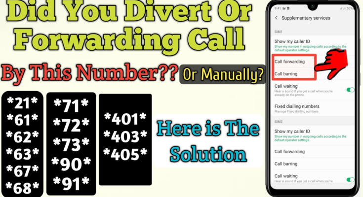Remove Call and SMS Forwarding